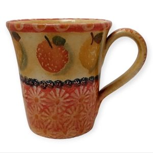 Neiman Marcus Coffee Tea Mug Cup Handpainted in Italy
